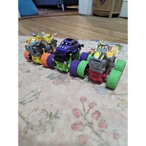 Monster Truck Toys, Friction Powered Monster Trucks, set of 3 Inertia